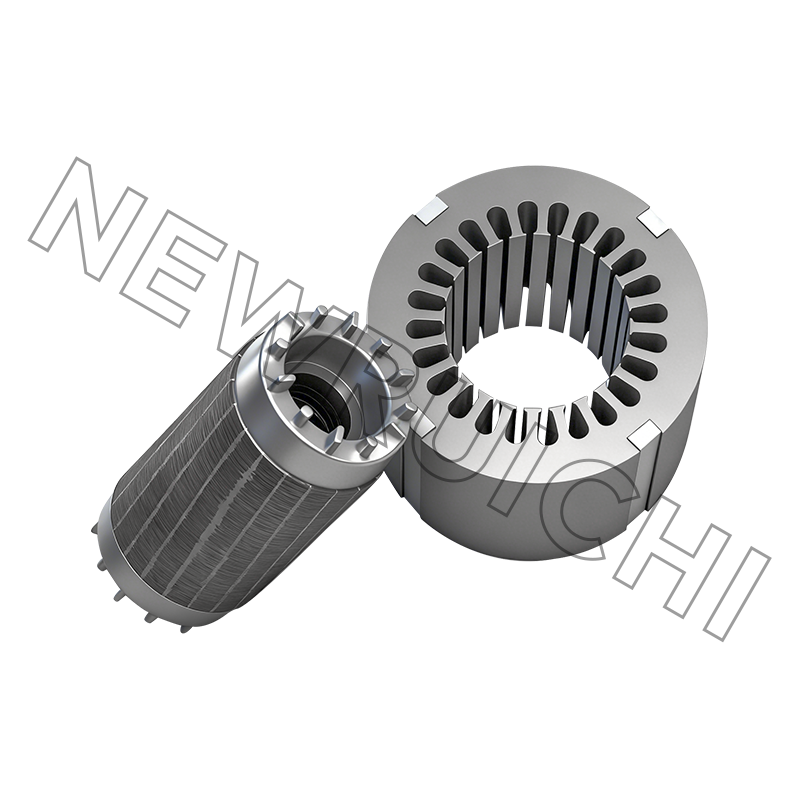 Zostava statora a jadra rotora striedavého motora